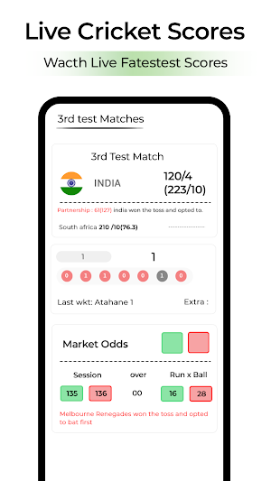 Indi Cricket - Live Cricket TV Screenshot 2
