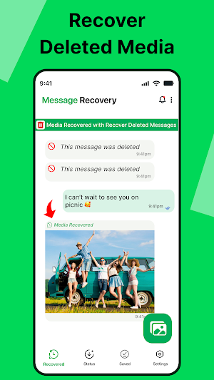 Recover Deleted Messages: WAMR Screenshot 2