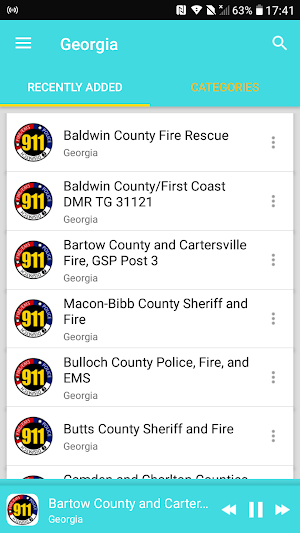 Georgia police, fire and EMS radios Screenshot 0