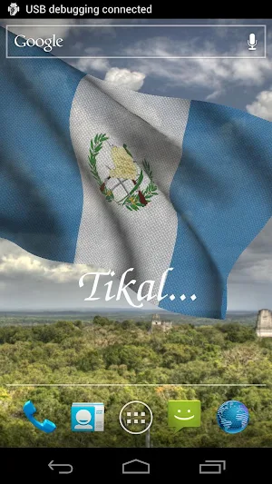 Guatemala Flag Live Wallpaper Screenshot 1