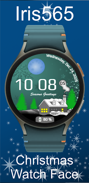 Iris565 Christmas Watch Face Screenshot 1