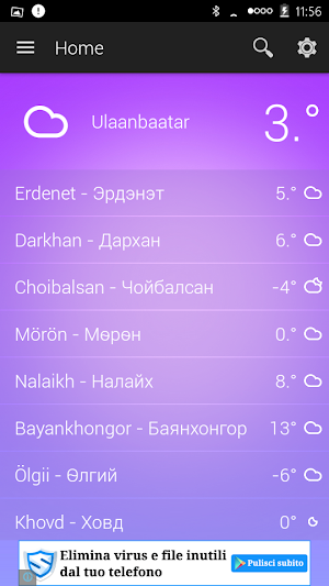 Mongolia Weather Screenshot 1