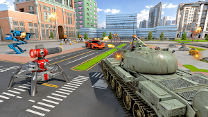 Wolf Robot Transform Car Games Screenshot 2