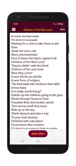 Testament Lyrics & Wallpapers Screenshot 3