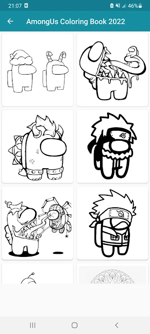 Among-Us Coloring Book 2022 Screenshot 1