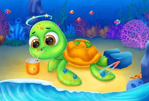 baby ocean animal care games Screenshot 0