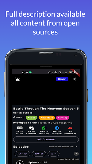 Anime tv - Anime Watching App Screenshot 1