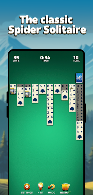 Spider Solitaire - Card Puzzle Screenshot 0