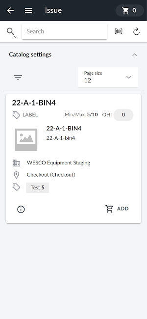 Wesco Anixter eStock Checkout Screenshot 2