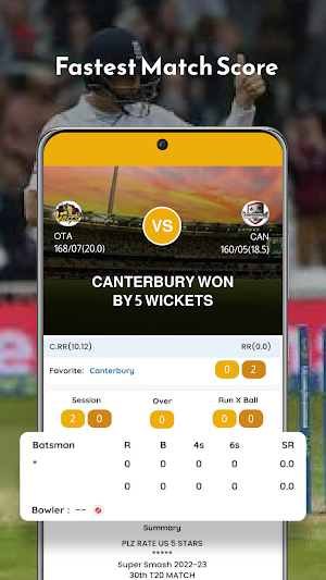 Fast Cricket Live Line Screenshot 1