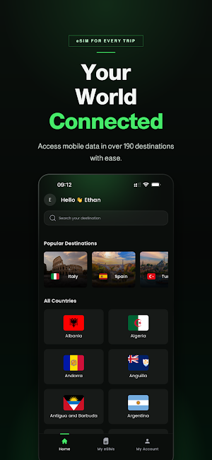 DataFly: eSIM for Travel Screenshot 0