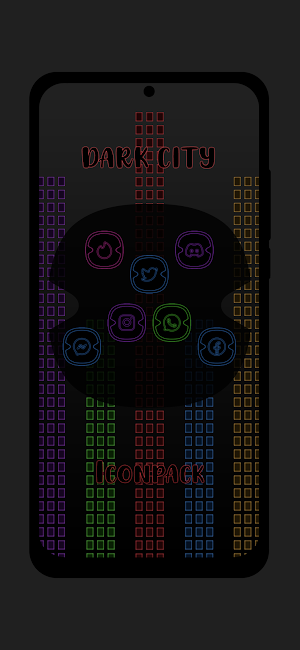 Dark City Icon Pack Screenshot 2