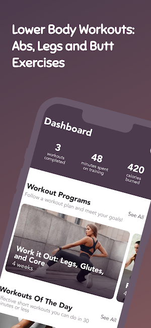 Workout For Abs, Booty, & Legs Screenshot 0