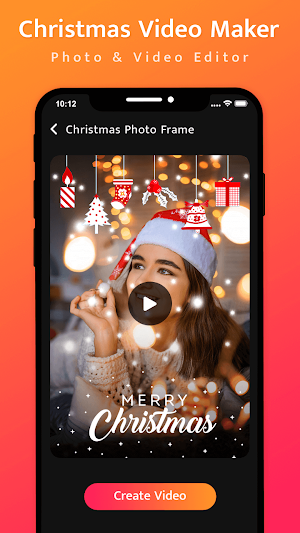 Christmas Photo Frame - Christmas Video Maker Screenshot 3