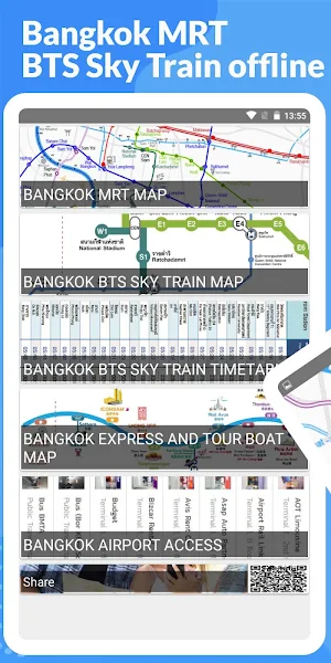 Bangkok MRT BTS Sky Train Offline Screenshot 0