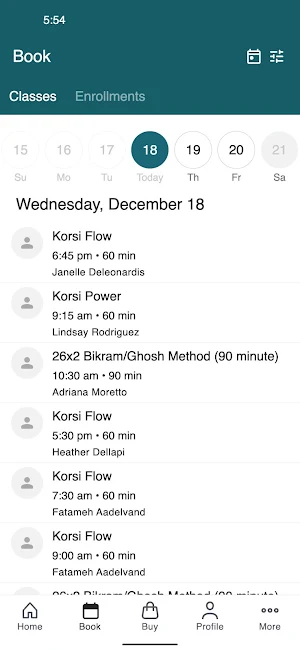 Korsi Yoga + Juice Screenshot 1