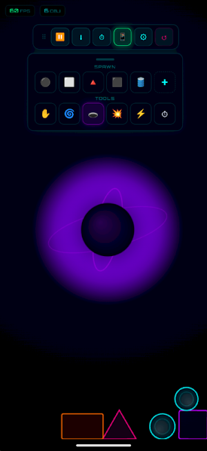 Neon Physics Sandbox Screenshot 1
