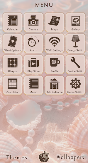Seashells and Pearls Theme Screenshot 1