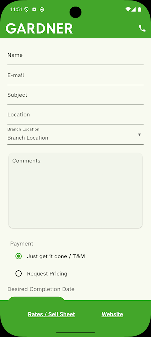 Gardner Service Screenshot 1
