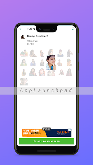 Nazriya  Stickers | WA Sticker Screenshot 3