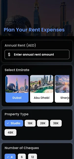 UAE RentCalc Screenshot 1