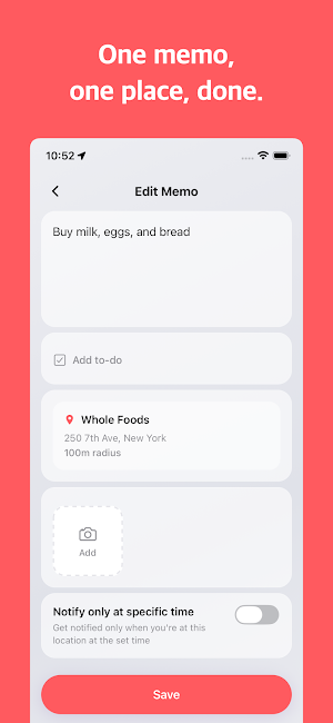 PlaceMemo - Location Reminders Screenshot 2