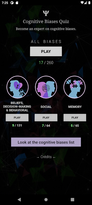 The Cognitive Bias Quiz Screenshot 0