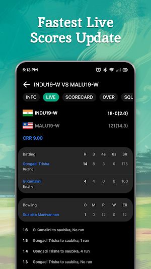 Live Cricket Score - Live Line Screenshot 2
