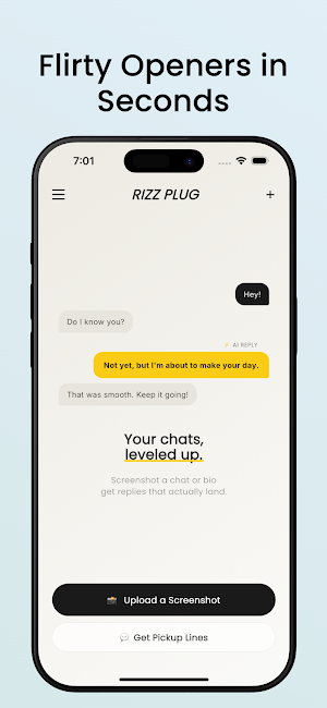 Rizz Plug: AI Pickup Lines Screenshot 0