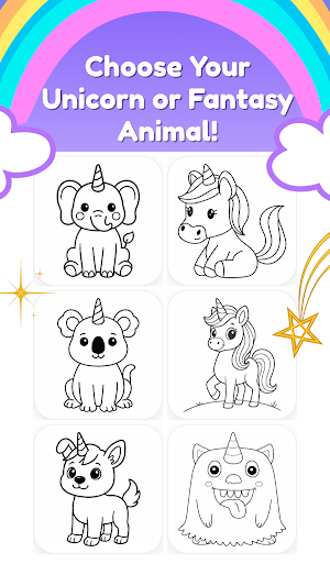 Unicornly: Coloring Book Screenshot 1