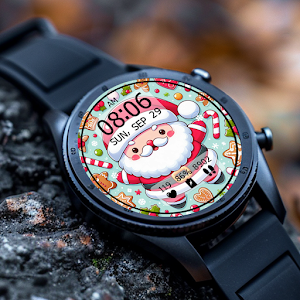 KeyWF52 Santa Claus Watch Face Screenshot 0