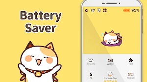 Battery Saver Cat Maneki Nekko Screenshot 0