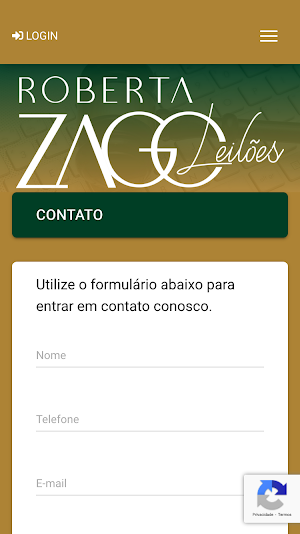 Roberta Zago Leilões Screenshot 1