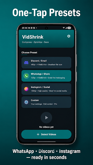 VidShrink – Video Compressor Screenshot 0