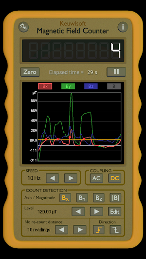 Magnetic Field Counter Screenshot 0