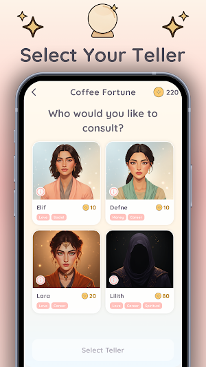 Three Realms - Coffee, Tarot Screenshot 2