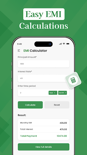 Loan Tool - EMI Calculator Screenshot 2
