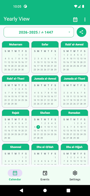 Hijri Calendar: Islamic Date Screenshot 1