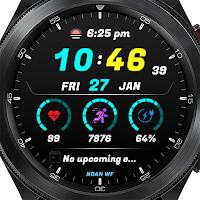 Classic digital watch face