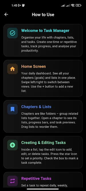 Goalytics - Task Manager App Screenshot 3