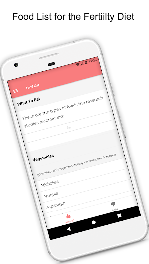 Fertility Diet Guide Screenshot 1