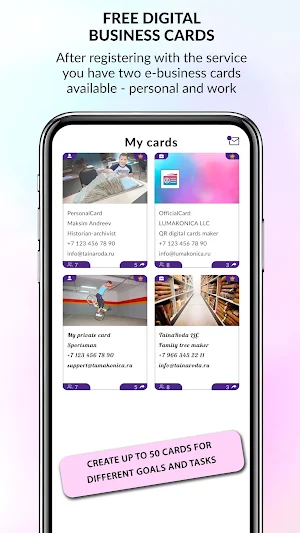 Your QR digital business card Screenshot 0