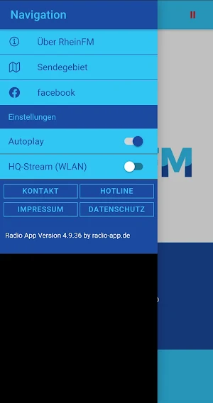 Radio RheinFM Screenshot 1