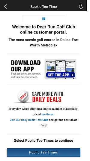 Deer Run Golf Club. Screenshot 1