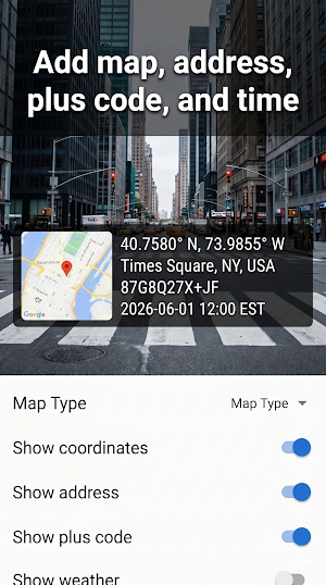 GeoStamp Map Camera Screenshot 2