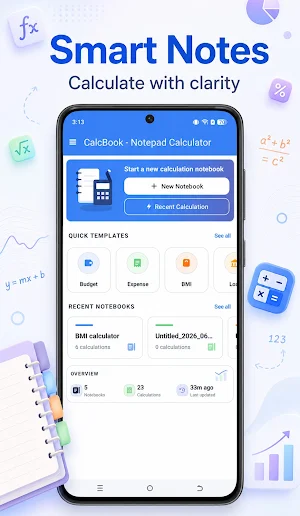 CalcBook: Math Notepad Utility Screenshot 0