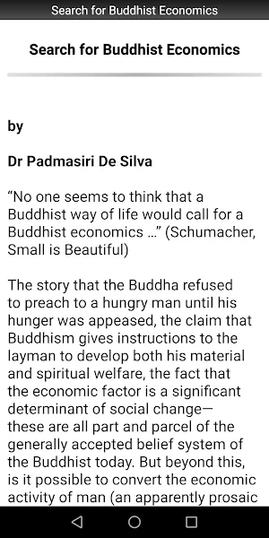Search for Buddhist Economics Screenshot 1