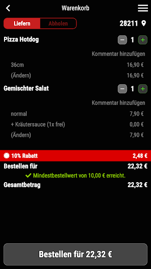 Pizza Kiss Hamburg Screenshot 1