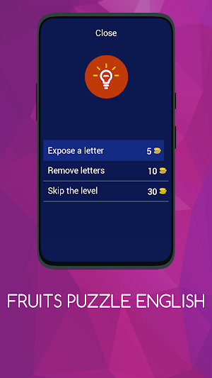 FRUITS PUZZLE ENGLISH Screenshot 1