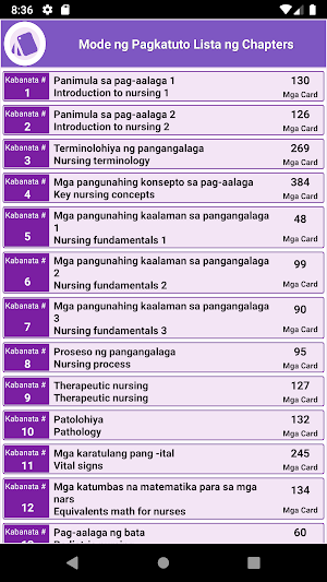 Pagsasanay sa Narsing +3000 Re Screenshot 1